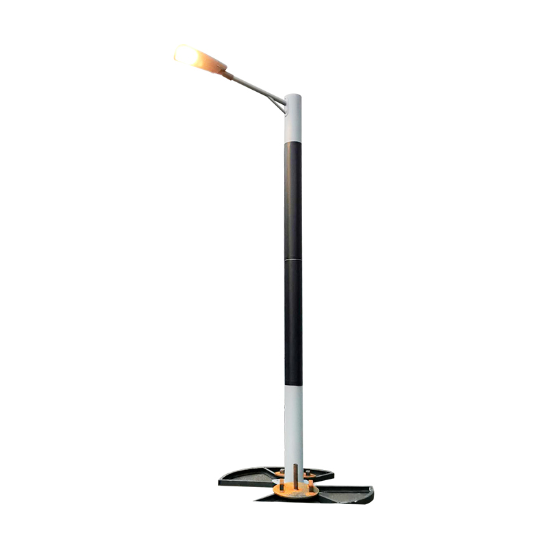 DDK-SSPL-2000 قطب خورشیدی سیلندر تک بازو/دو بازو و لامپ های LED خیابانی